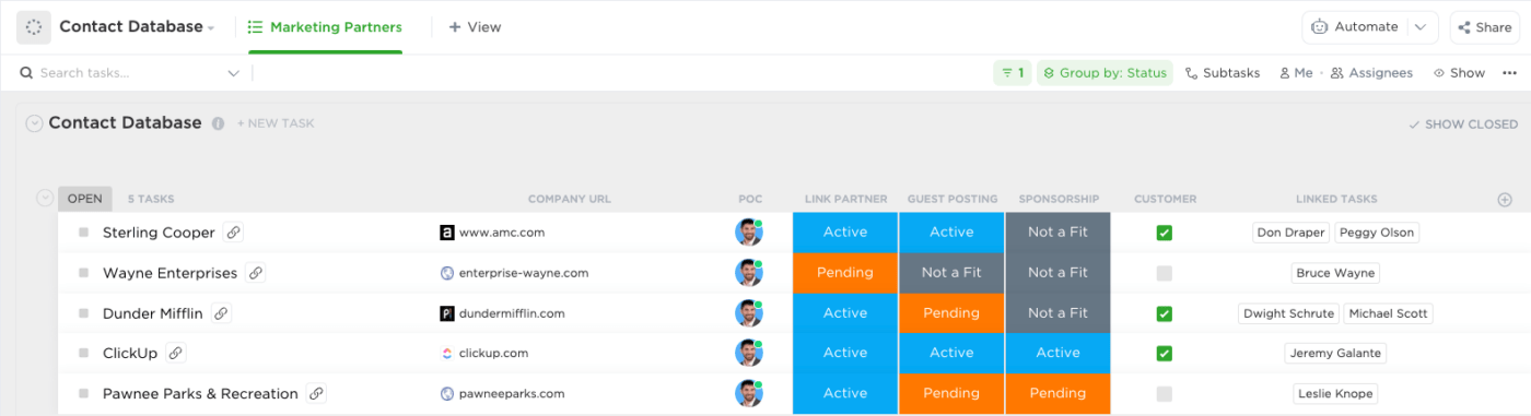 CRM POUR LE RÉFÉRENCEMENT