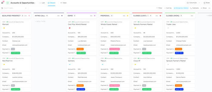 A Guide to Creating a Comprehensive CRM Dashboard | ClickUp