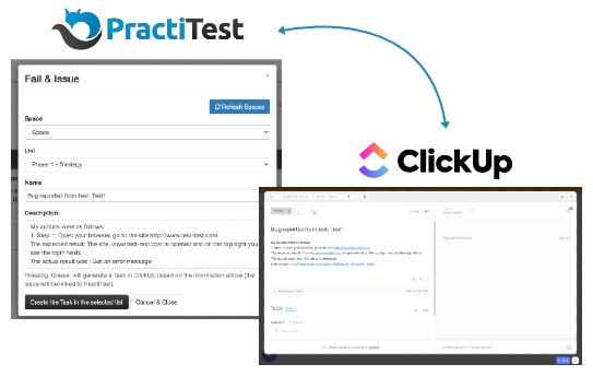 PractiTest ClickUp Integration
