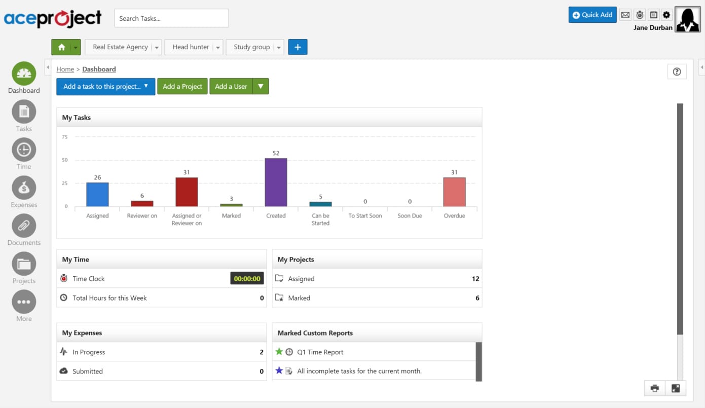 aceproject gestion de projet