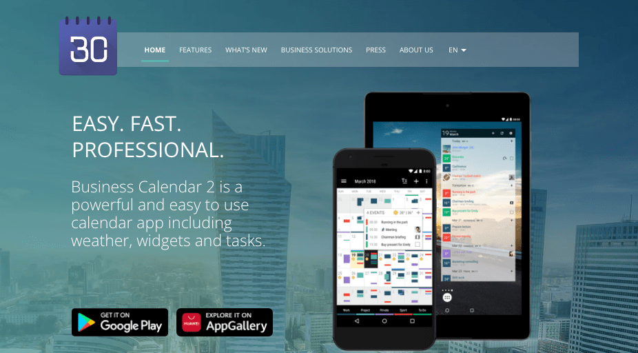 business calendar 2 calendar app