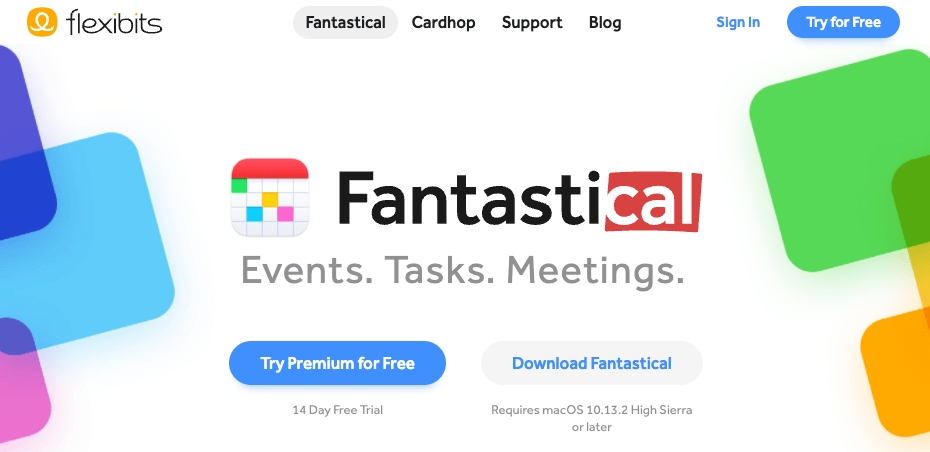 fantastical es una app, aplicación de calendario muy popular para gestionar eventos de calendario