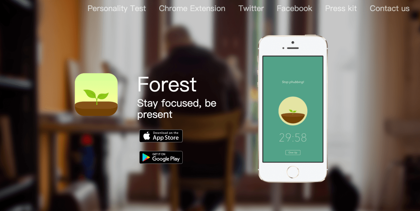 application de suivi du temps en forêt