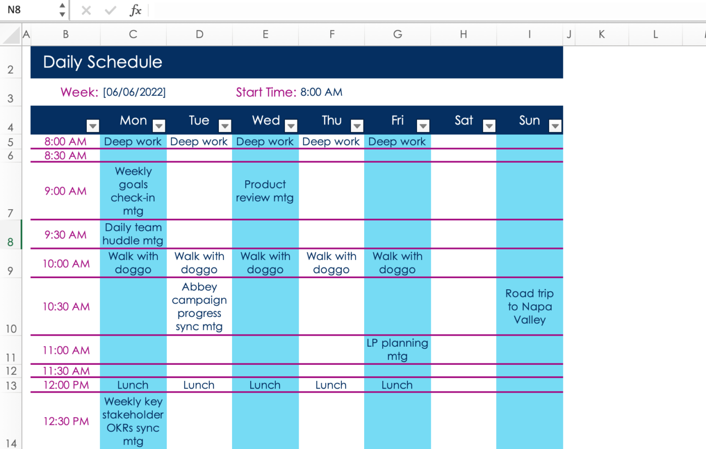 how-to-build-a-time-schedule-in-excel-best-games-walkthrough