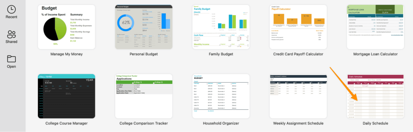 crea un horario de trabajo, de clases o semanal con hojas de cálculo excel