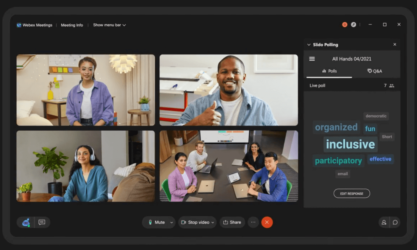 Webex collaboration software