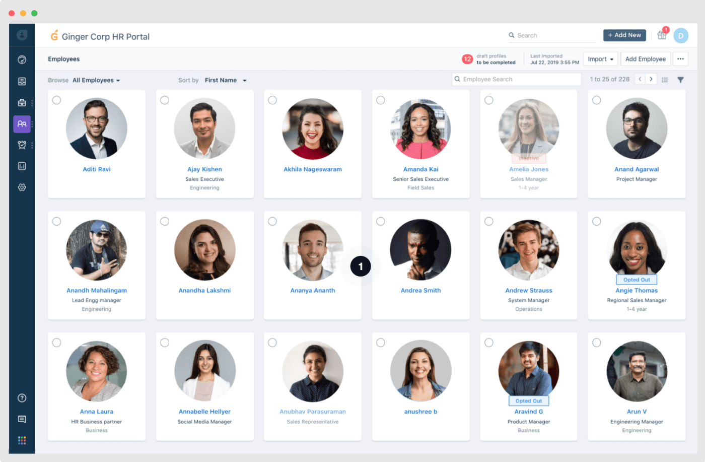 Org charts in Freshteam