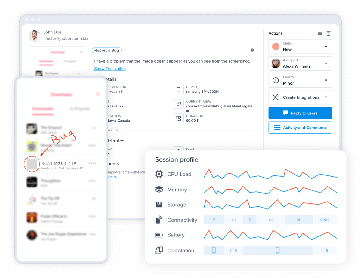 instabug integration with front 