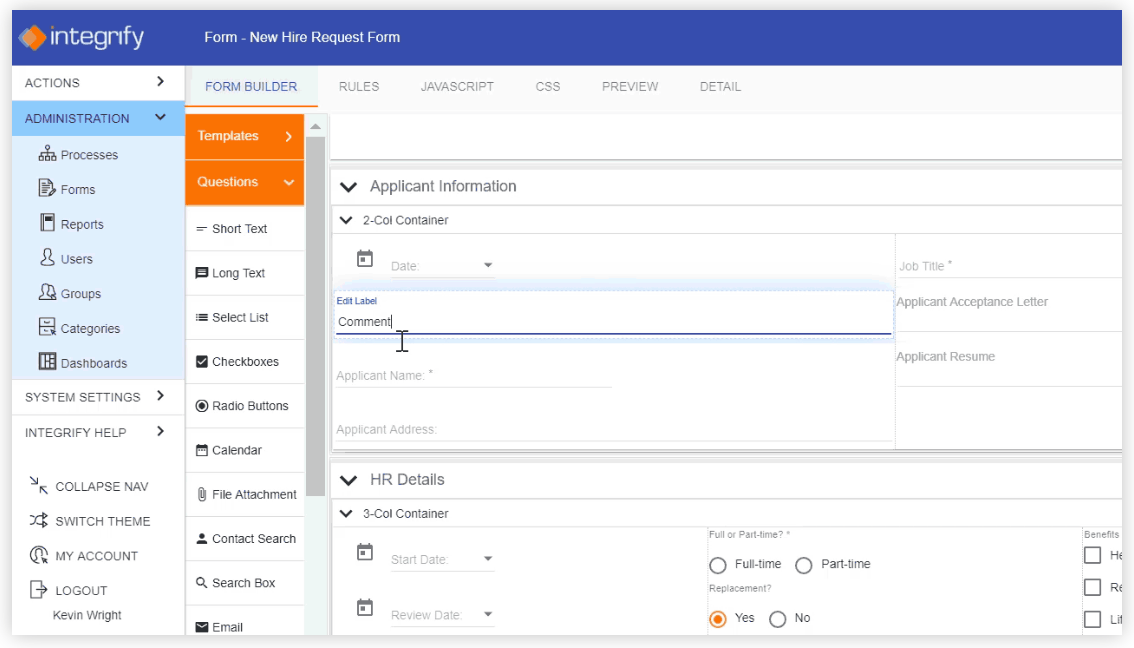 Software per i flussi di lavoro: Intergrify