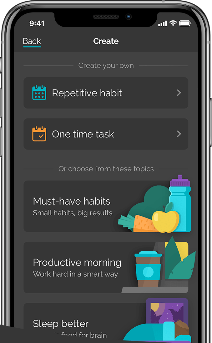 Productive Habit Tracker app
