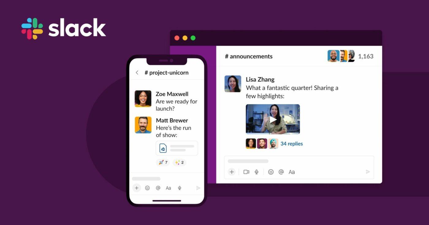 Slack mobiel en desktop-app