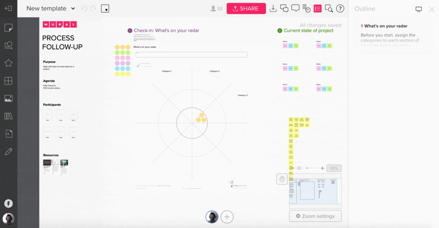 Mural whiteboards for brainstorming sessions example