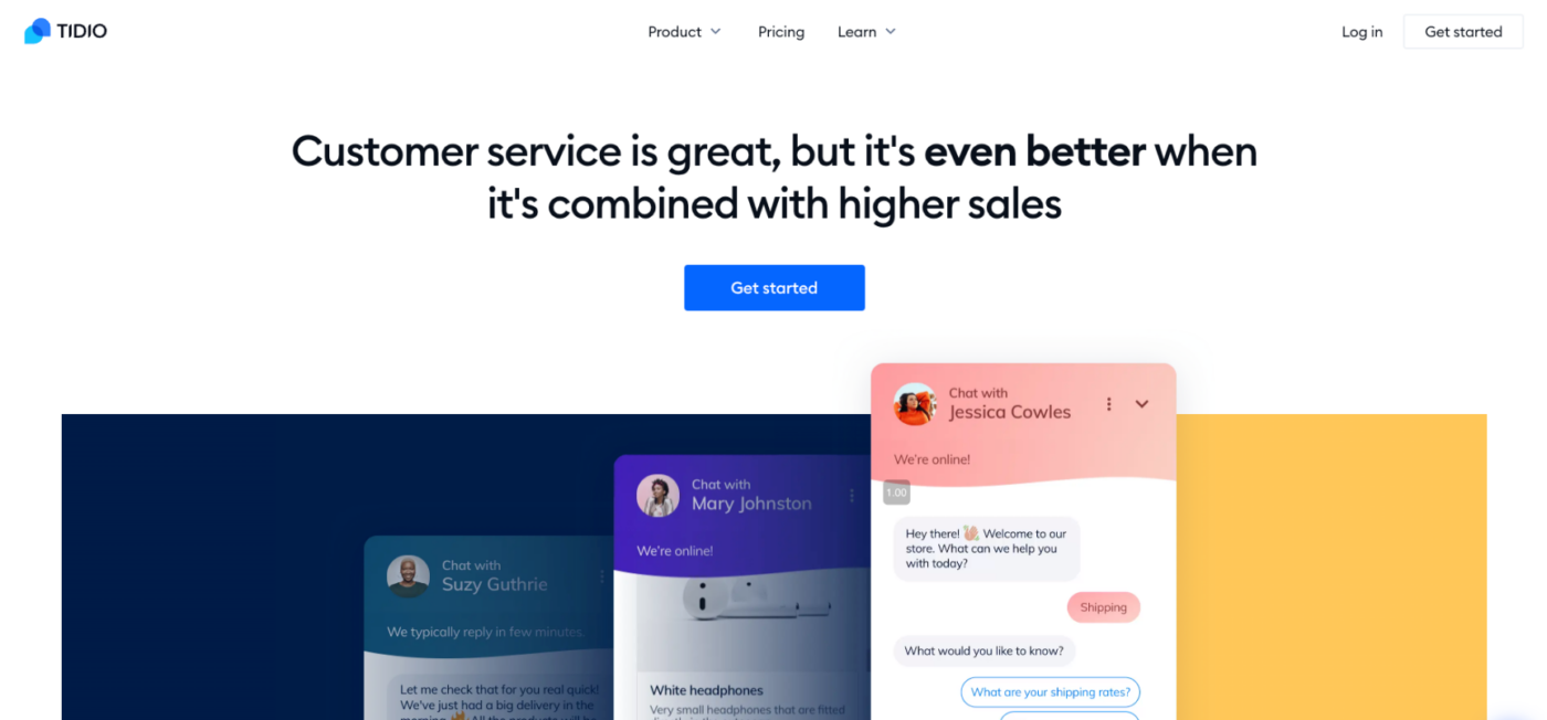 Tidio communication customer service app