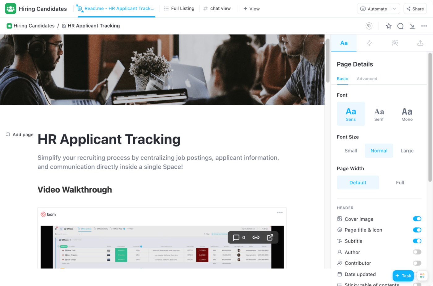 track kpis like employee satisfaction and strategic goals with hr templates by clickup 