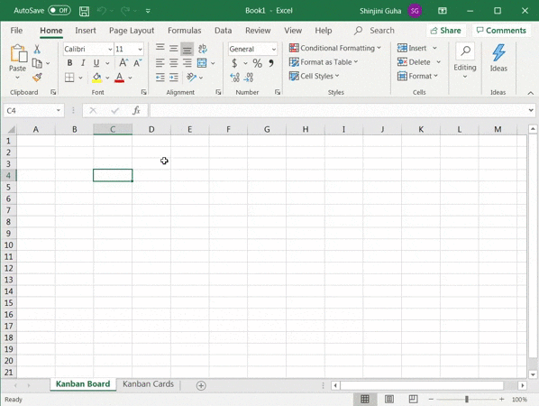 mesclando células no Excel