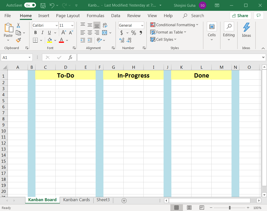 kolommen opmaken in excel