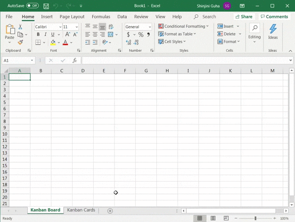 nomeação de planilhas no Excel