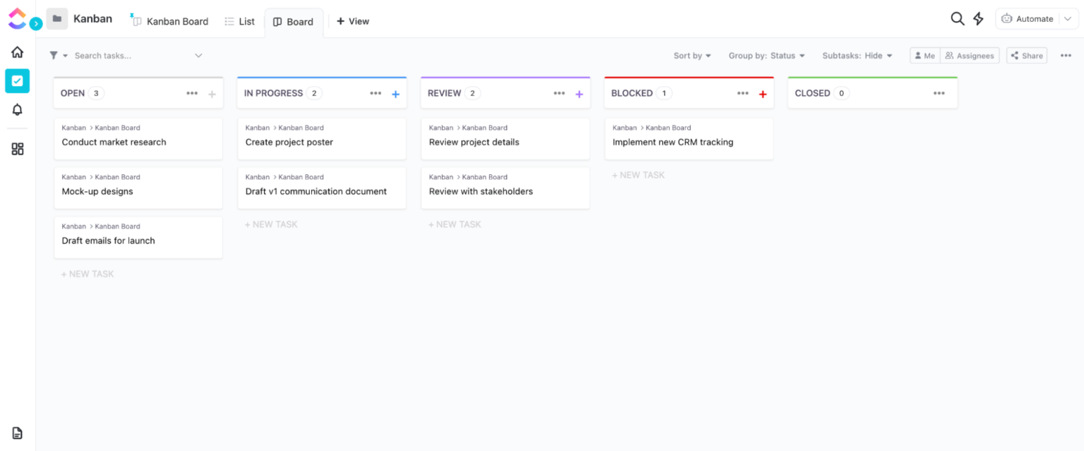 10 Free Kanban Board Templates for OneNote, Excel, & ClickUp