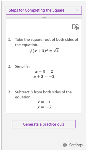 onenote calculator example