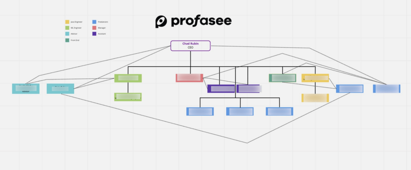 Voorbeeld organigram Profasee