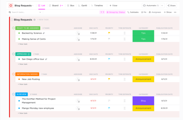 How to Build a Content Creation Workflow + Templates | ClickUp