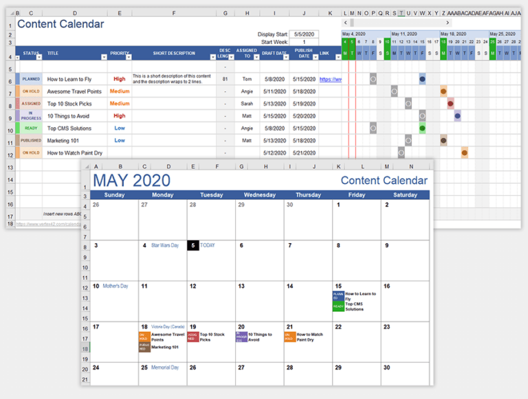 10 Free Content Calendar Templates for Social Media
