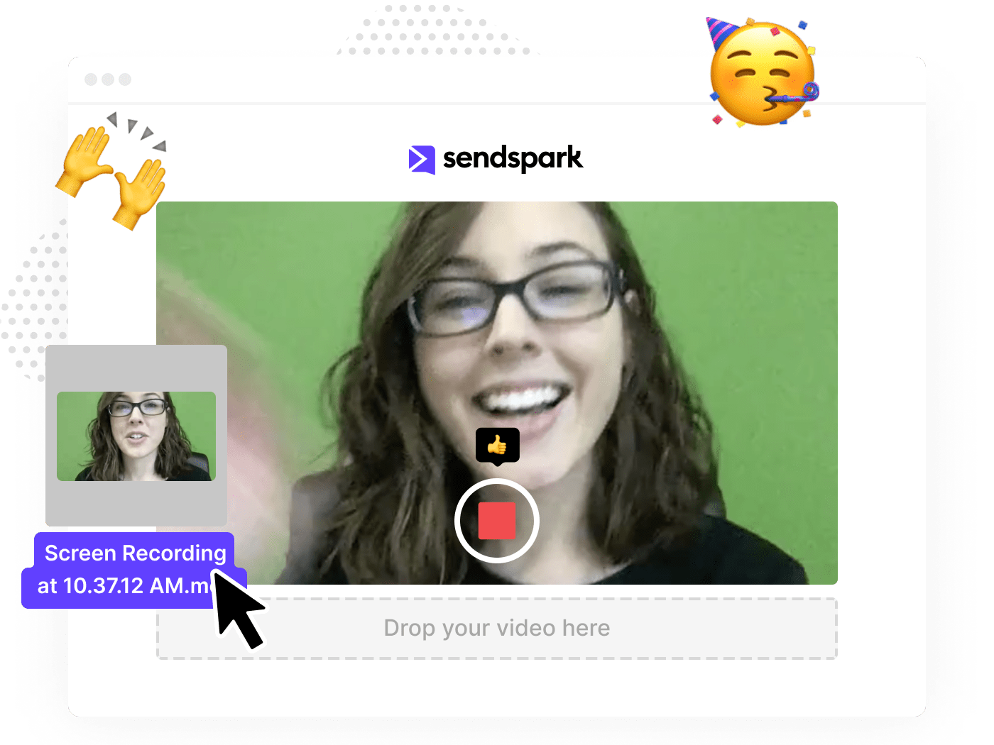 Ejemplo de grabación de vídeo de Send Spark