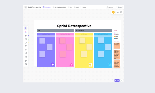 clickup Sprint retrospective template