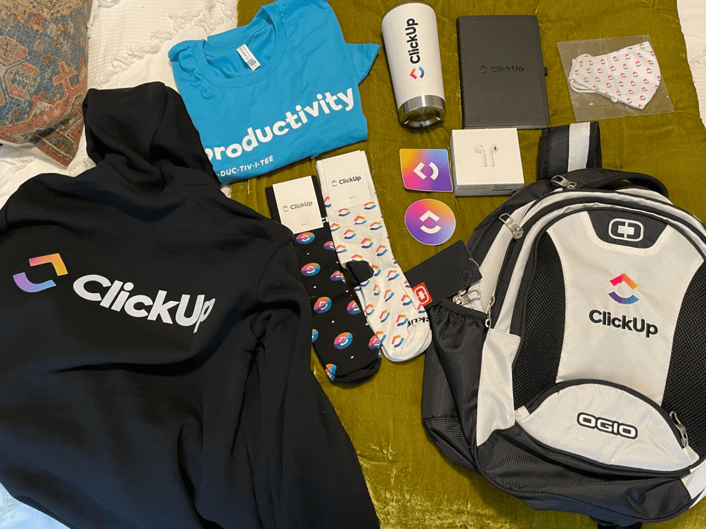 ClickUp Welcome Swag Bag