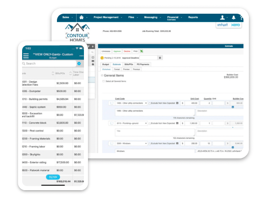 Exemple de logiciel de construction BuilderTrend