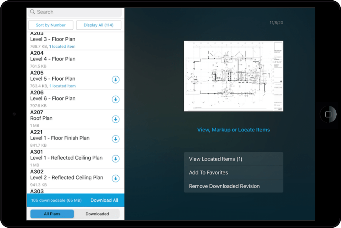 Newforma Field Management Tous les plans Exemple