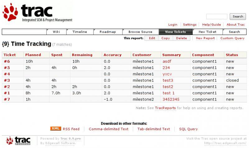 Trac Platform Example