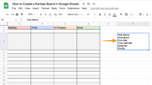 How to Create a Kanban Board in Google Sheets | ClickUp