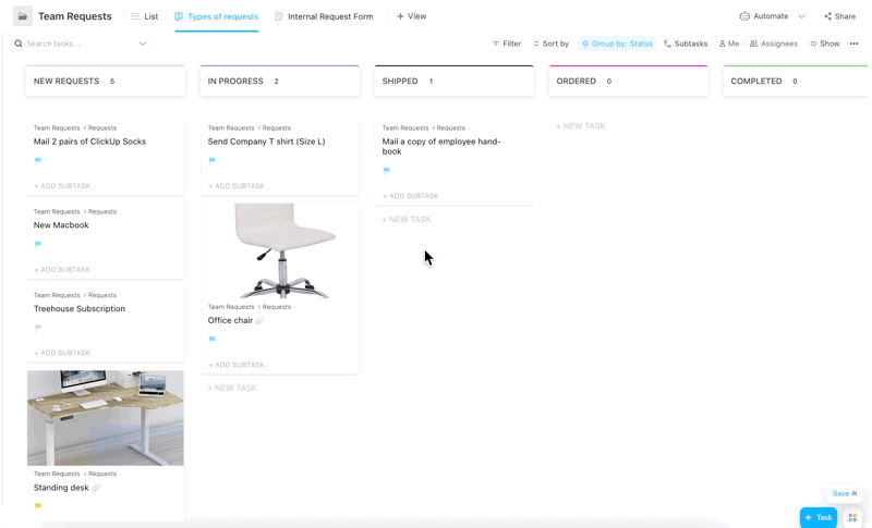 Tableau Kanban ClickUp