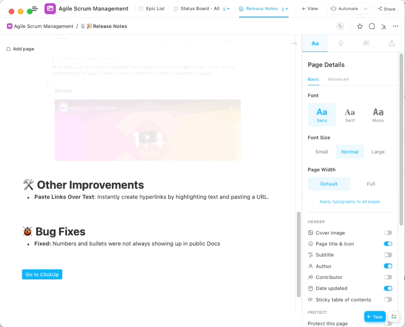 add screenshots and gifs in product release notes for powerful visuals