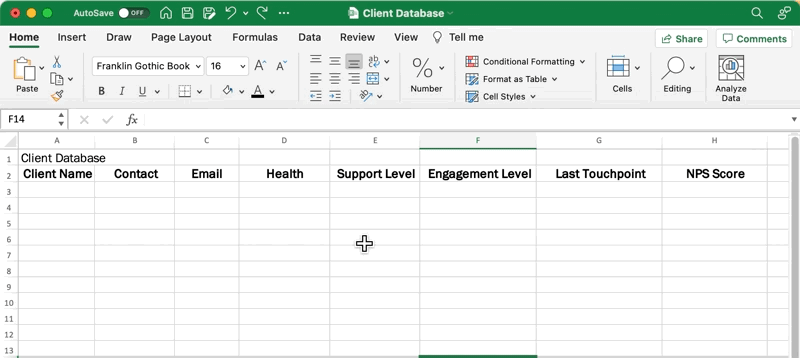 Excel doctor's clinic