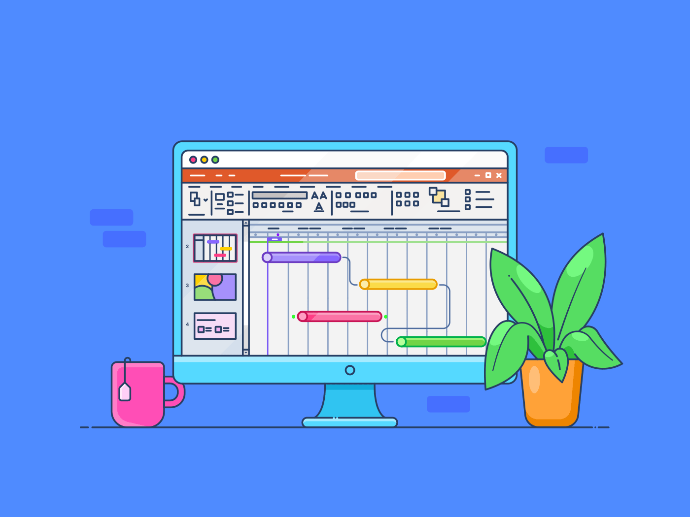 Como criar um gráfico de Gantt no PowerPoint