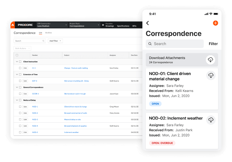 Procure project management software for construction professionals