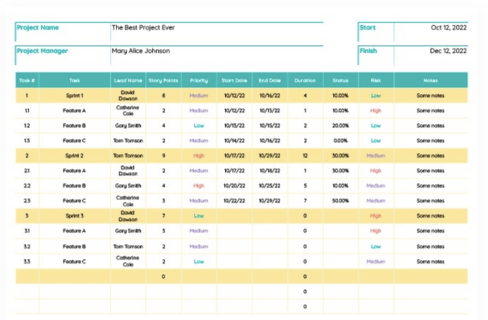 12 Free Agile Templates for Project Planning in Excel & ClickUp