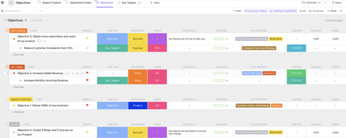 10 Free Goal-Setting Templates & Worksheets (Excel & ClickUp)