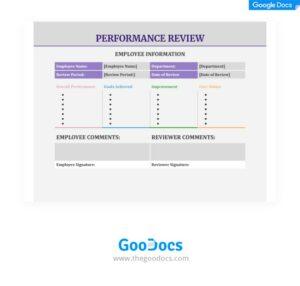 15 Free Annual Employee Performance Review Templates