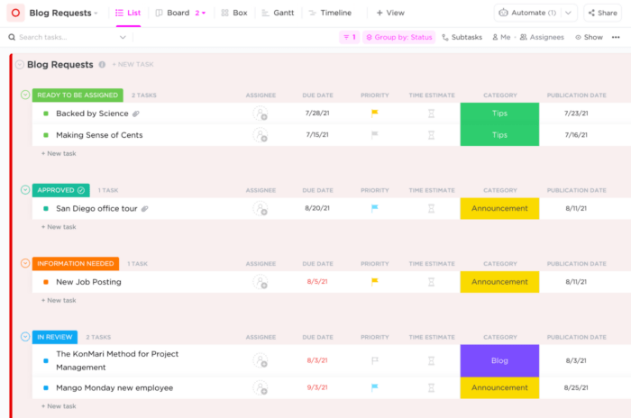 10 Free Workflow Templates in ClickUp & Excel