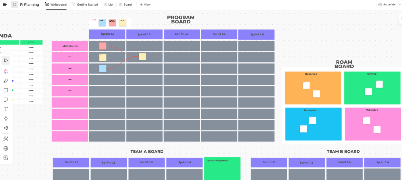 ClickUp Pi Planning Template