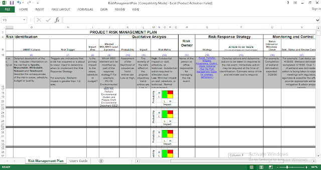 ExcelHub Risk Analysis and Management Plan Excel Template