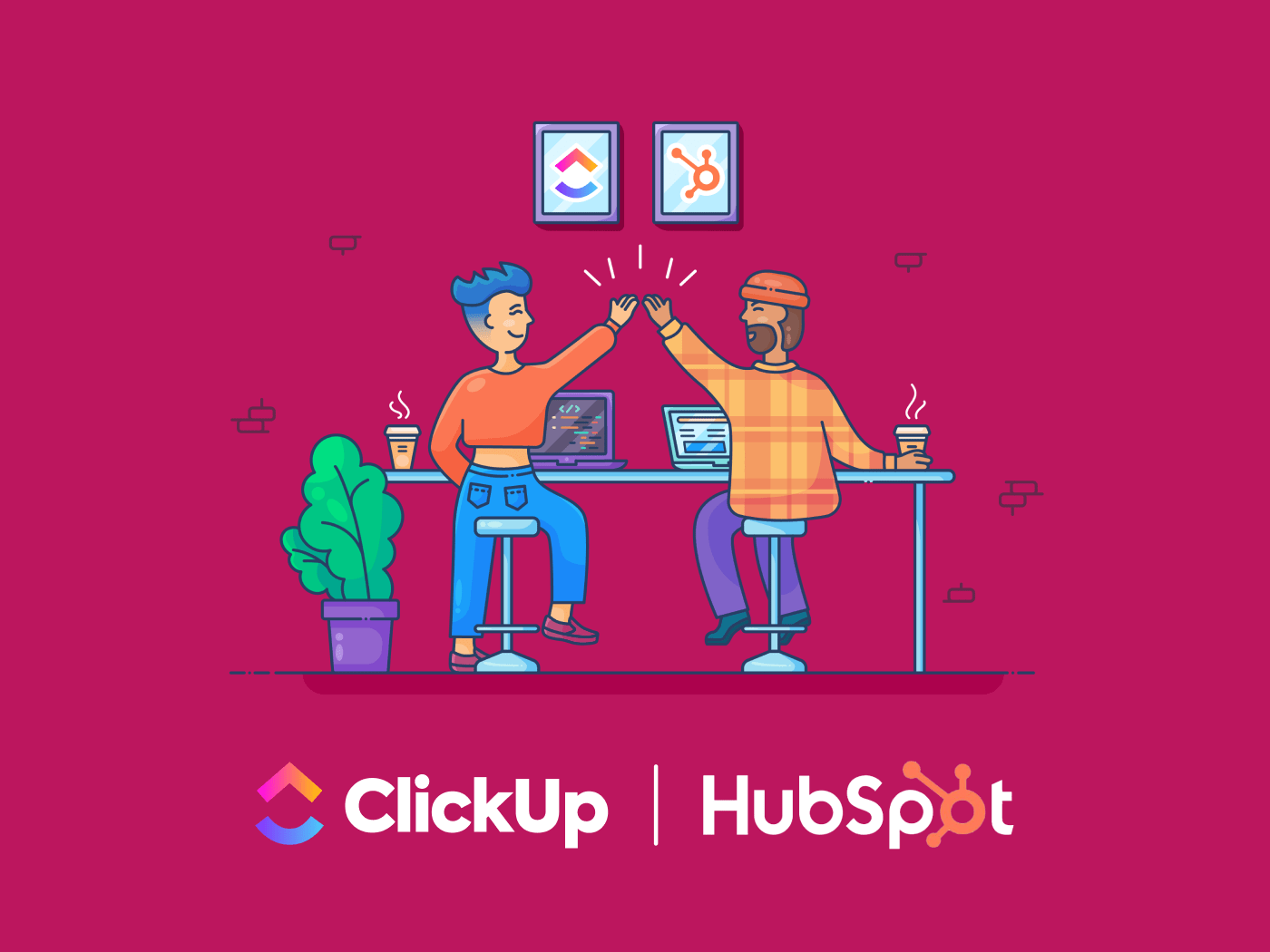 Hubspot and ClickUp Partnership Blog Image