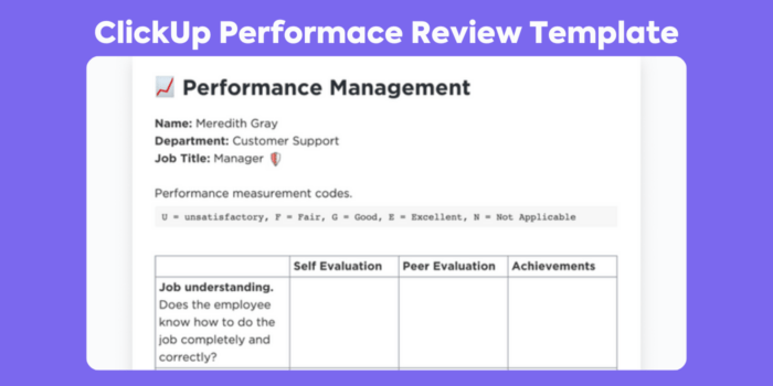 15 Free Annual Employee Performance Review Templates