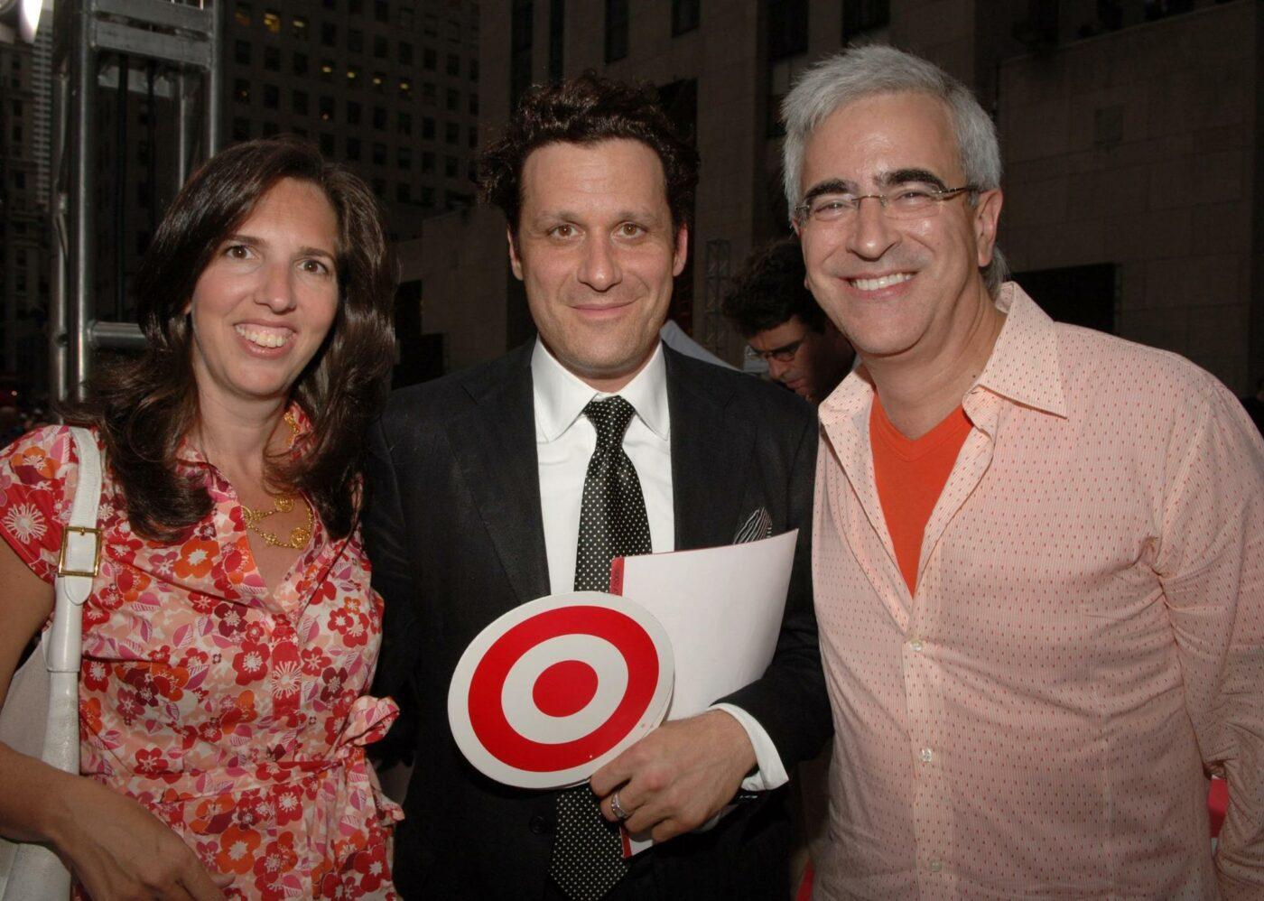 Target executives and Isaac Mizrahi  posing for a photo