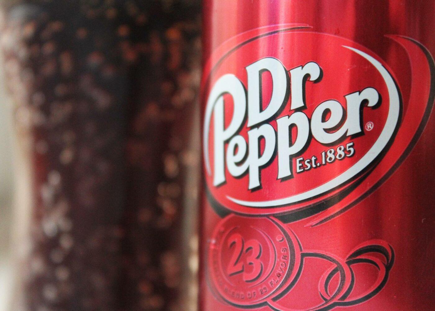 A can of Dr. Pepper soda