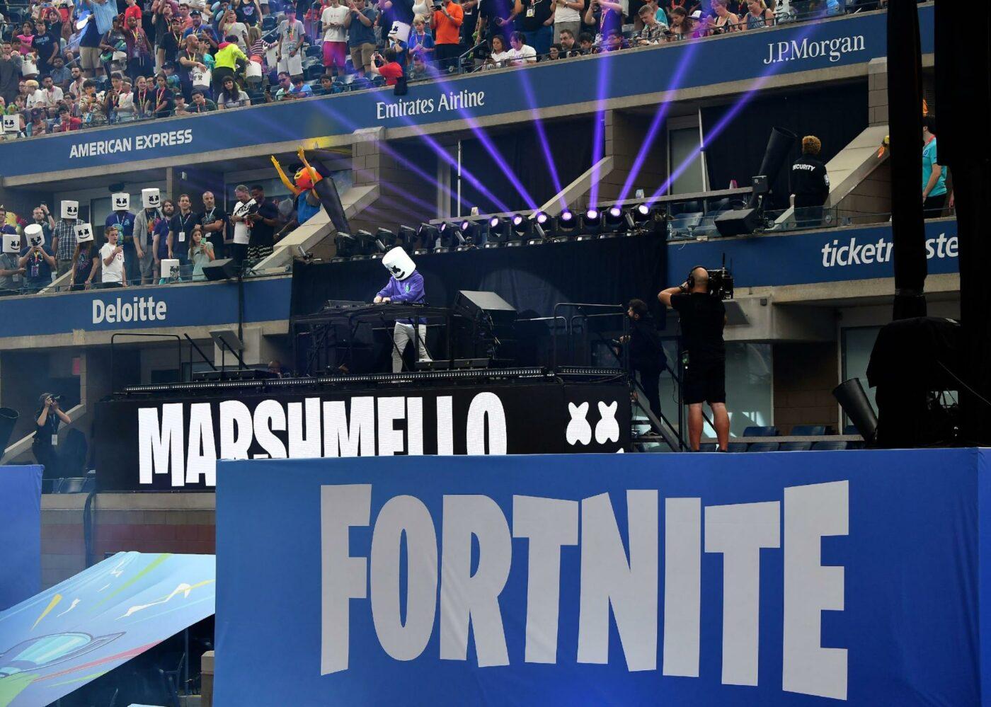 Marshmello performing at an event
