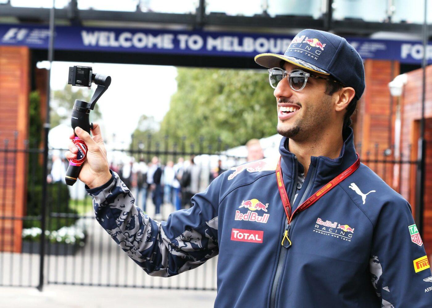 GoPro athlete holding a camera holder 